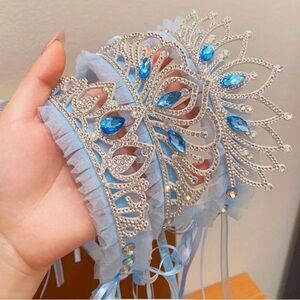 👑Disney Frozen Elsa inspired Blue Gems Sparkle Accessory Tiara 1-Size 2 styles